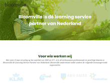 Tablet Screenshot of bloomville.nl